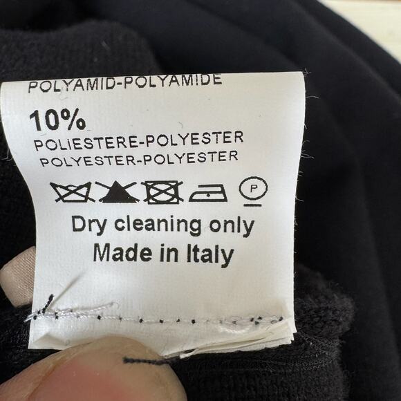 ALAÏA Laser Cut Black Wool Skater Dress - Picture 11 of 11